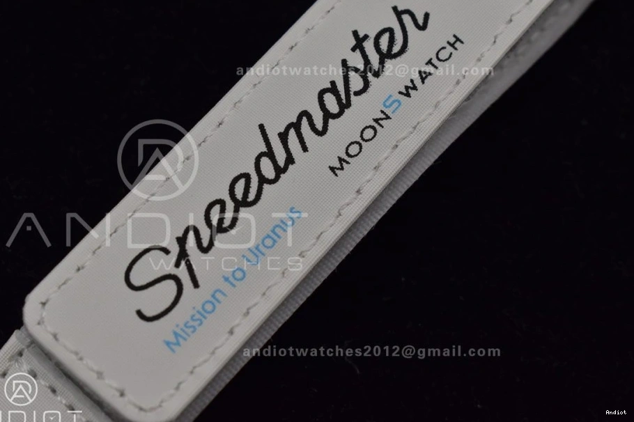 on Strap x Moonwatch to Mission Nylon Swatch Quartz Omega Bioceramic Uranus 0105